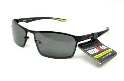 Gafas de sol polarizadas Ironman Face Fit Foster Grant FERVOR POL negro metal y neón Foto 1 de 4