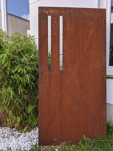 Edelrost Garten Sichtschutzwand aus Metall 1mm Rost Sichtschutz Gartenzaun - Bild 1 von 12
