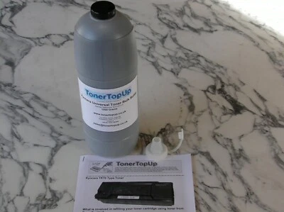 Refil de toner a granel garrafa de 1 kg Kyocera FS-1320D FS-1370DN TK-172 TK170 LP3135 3335 - Imagem 1 de 2