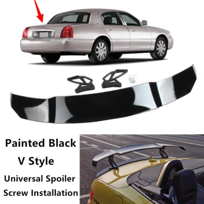 Universal Fit For Lincoln Town Car 2004-2011 Racing Style Trunk Lid Spoiler Wing - Image 1 of 4