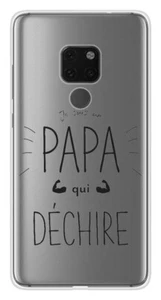 Coque en silicone imprimée compatible Huawei Mate 20 Papa qui déchire - Imagen 1 de 3