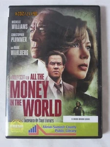 All The Money In The World (DVD & Case) Plummer Wahlberg 2017 VG - Picture 1 of 3
