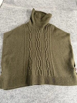 Nanette Lepore Sweater Tunic Women Medium Wool  Oversized Green Turtle Neck N267 Foto 1 de 4