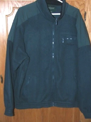 ROCKPORT grn флис молнии Sportsman куртка/наплечные нашивки/3 на молнии карманы/XL - Изображение 1 из 4