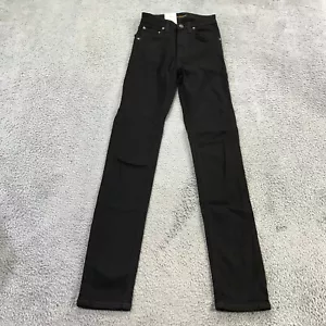 Nudie Jeans Womens 25 X 30 Hightop Tilde Black Organic Cotton Stretch 112809 - Picture 1 of 10