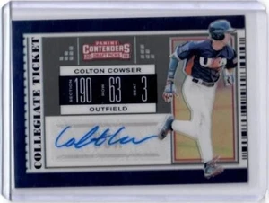 2019 Contenders Draft Picks Colton Cowser Collegiate Ticket Auto Card  - Bild 1 von 2