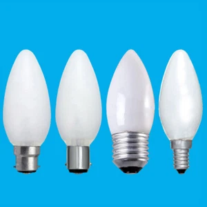 4x Opal Candle Dimmable Standard Light Bulbs 25W 40W 60W BC ES SBC SES Lamps - Picture 1 of 5