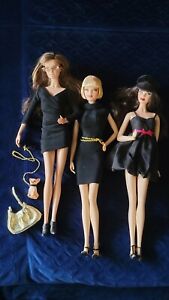 Barbie Basics Black Label Collection Lot of 3 Dolls + Accessories !! 