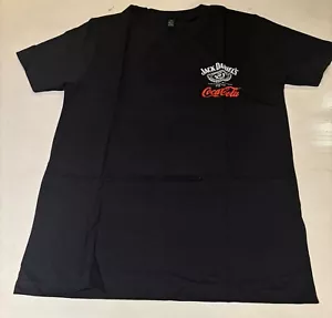 New Collectible Black & Red Official Jack Daniels & CocaCola T-Shirt Large - Picture 1 of 4
