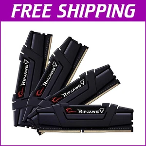Powerful 64GB Ripjaws V DDR4 RAM 3200MT/s CL16 Kit - Compatible with Intel & AMD - Picture 1 of 6