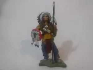 Sitting Bull ITALIAN DIE CAST METAL FIGURES Bought In Naples Italy 2.75" - Picture 1 of 4