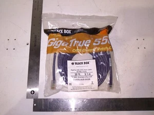 BLACKBOX EVNSL628-0030 GigaTrue CAT6 Channel Patch Ethernet DATA CABLE 30' PURPL - Picture 1 of 2