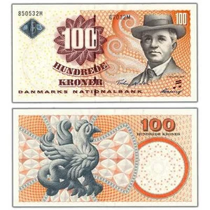 Denmark 2002 100 Kroner Note P #61a - Uncirculated - Picture 1 of 3