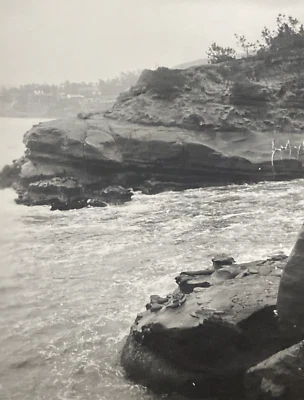 Foto original 1946 La Jolla San Diego California océano paisaje marino costa P17zb50 Foto 1 de 4