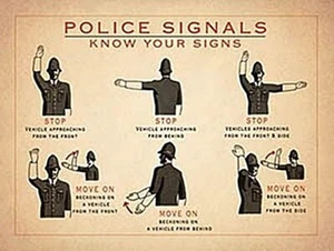 Police Signals fridge magnet - Picture 1 of 1
