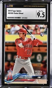 ⭐️SHOHEI OHTANI 2018 Topps Update #US285 CSG 9,5 COMO NUEVO+ TARJETA RC GRADUADA 🔥🔥 - Imagen 1 de 2