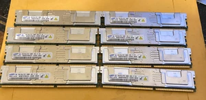 Samsung 8 x 2GB (16GB total) DDR2 PC2-5300F ECC Server RAM 2Rx4 M395T5750CZ4 - Picture 1 of 3