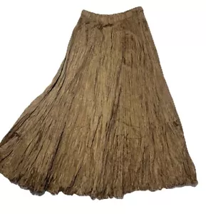 Vintage crinkle Silk Maxi skirt 90s, The Limited. Boho fairy festival sz S - Picture 1 of 5