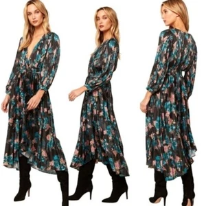 Misa Los Angeles Kirna Dress - Shadow Floral Pleated Sz XS - Bild 1 von 12
