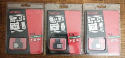 Sandisk Memory Stick Micro M2 (2x 4GB 1x 2GB) MAI USATE  - Immagine 1 di 4