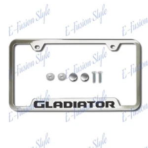Au-Tomotive Gold for JEEP GLADIATOR Stainless Laser Etched License Plate Frame - Picture 1 of 5