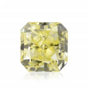 0.40 TCW Fancy Intense Yellow Loose Natural Diamonds SI1 Radiant Cut Rae Diamond - Picture 1 of 9