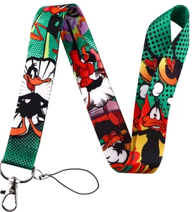 Daffy Duck Looney Tunes Lanyard Neck Strap ID Card or Keys - Free Post - Foto 1 di 3