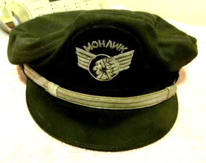 Mohawk Airlines Pilot Cap or Hat+ BADGE, original bullion style 2nd issue scarce - Picture 1 of 3