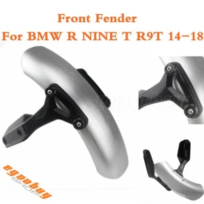 For BMW R NINE T R9T 2014-2018 Motorcycle Front Wheel Fender Mud Guard & Bracket - Imagem 1 de 4