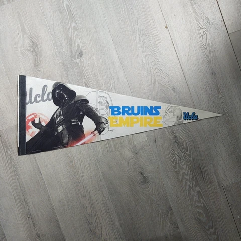 UCLA Pennant Bruins Empire Star Wars Dart Vader Felt Wincraft Lucas Films 12X30 Cover