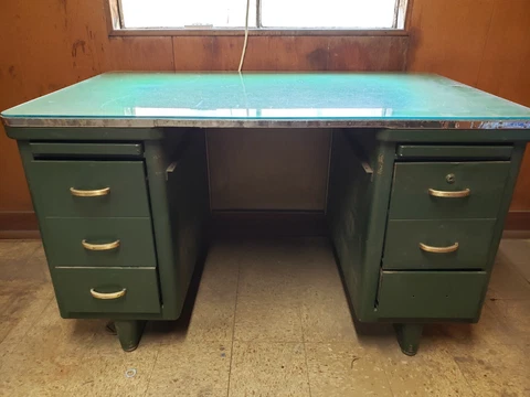 Vintage Mid Century Modern Tanker Desk Cover