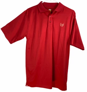 A+ School Apparel Unisex Jersey Knit Polo Shirt Uniform Red Size S - Picture 1 of 9
