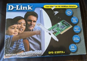 D-Link 10/100Mbps Fast Ethernet Desktop PCI Network Card Adapter DFE-530TX+ NIB - Picture 1 of 4