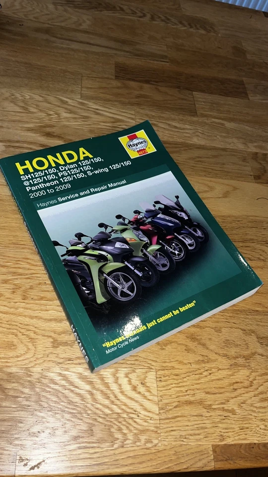 HONDA SH, Dylan, @, PS, Pantheon, S-Wing 125/150 2000 to 2009 MANUAL BY HAYNES - Image 1 of 4