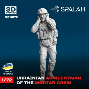Artillero ucraniano del mortero tripulación escala figura modelo 1:72 Spalah SP11872 - Imagen 1 de 3