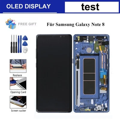 OLED For Samsung Galaxy Note 8 N950 LCD Touch Screen Digitizer Display Frame - Image 1 of 4