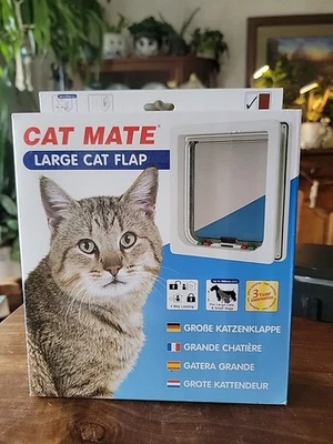Cat Mate 4 Vías Grande Bloqueo Puerta Gato Captura Magnética y Solapa Rígida Marrón Foto 1 de 4