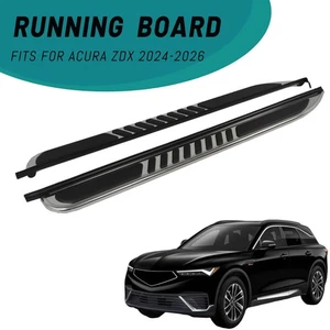 2PCS Running Boards Fits for Acura ZDX 24-26 Black Side Step Aluminium Nerf Bar - Picture 1 of 13