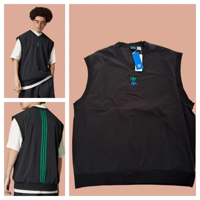 Adidas Originals Golf Vest  Rolling Links Skateboard Men's Sz XL Black New $90 - Image 1 of 4