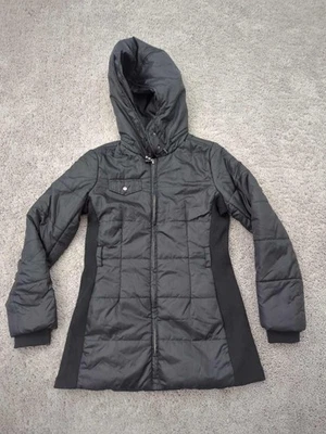 Abrigo acolchado Converse One Star XS negro manga larga cremallera completa con capucha Foto 1 de 4