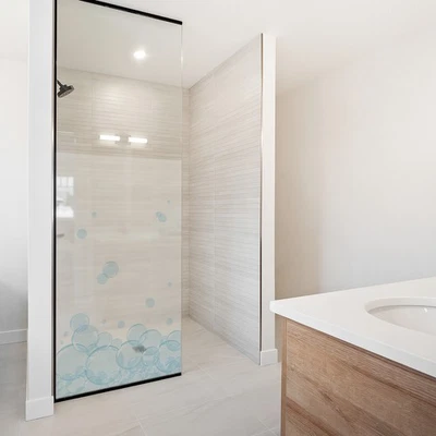 Sichtschutzfolie Milchglasfolie mit Motiv Duschfolie YX001-20 Blubberblasen - Bild 1 von 4