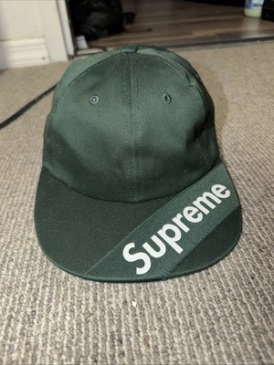 Etiqueta Visera Supreme 6 Paneles Verde Gorra Sombrero Caja Logo SS18  Foto 1 de 3