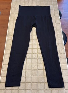 SPANX Womens Jean-ish Ankle Leggings Black 2x Stretch High Rise Pull On Skinny - Picture 1 of 7