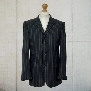 One Off Sample Pretty Green Black Label 100% Wool Paisley Lined Blazer Sz Small - Imagen 1 de 20