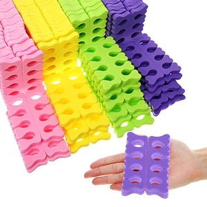 100 Pairs Pedicure Toe Separators for Women Sponge Toe Dividers Nail Polish Use - Picture 1 of 13
