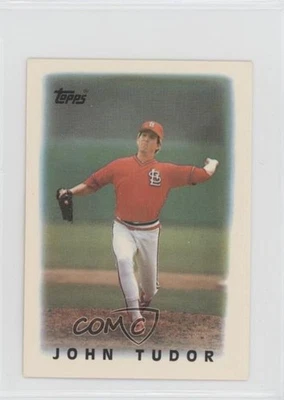1986 Topps League Leader Minis John Tudor #64 - Image 1 of 2