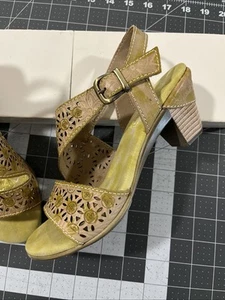 Sandali Spring Step L'Artiste Noreen taglia 37/US 6 cinturino in pelle beige - nuovi - Foto 1 di 8