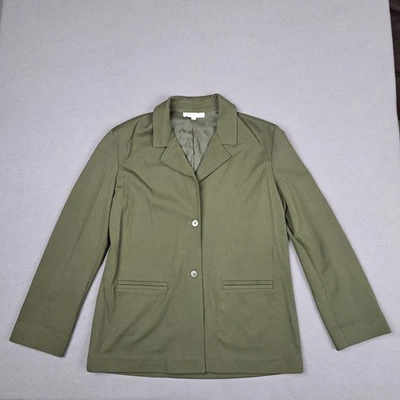 Max Mara Blazer Womens XL Green Unstructured Jacket Formal Career Office Coat - Image 1 of 4