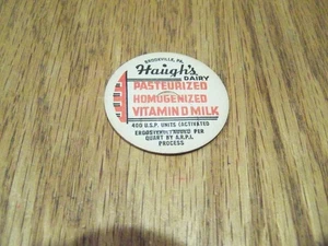 HAUGH'S DAIRY BROOKVILLE PENNSYLVANIA MILK BOTTLE CAP DAIRY - Picture 1 of 1