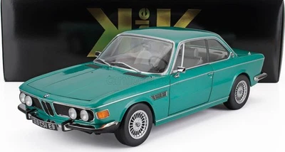 KK SCALE MODELS BMW 3.0 CSi E9 COUPE 1971 AROS ALPINA TURQUESA METÁLICA 1/12 - Imagem 1 de 4